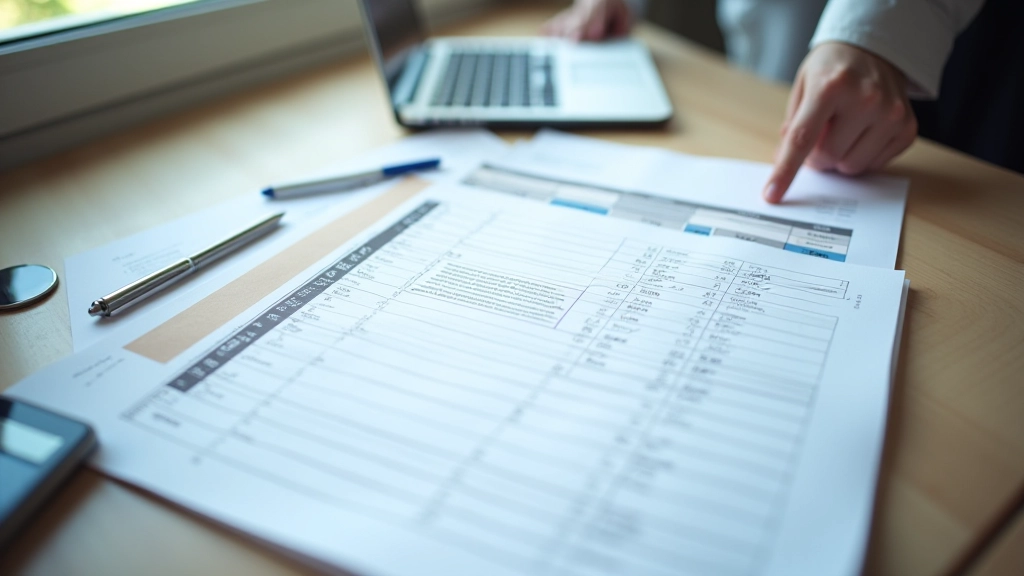 Tableau détaillé montrant l'historique des trimestres cotisés année par année dans un relevé de retraite