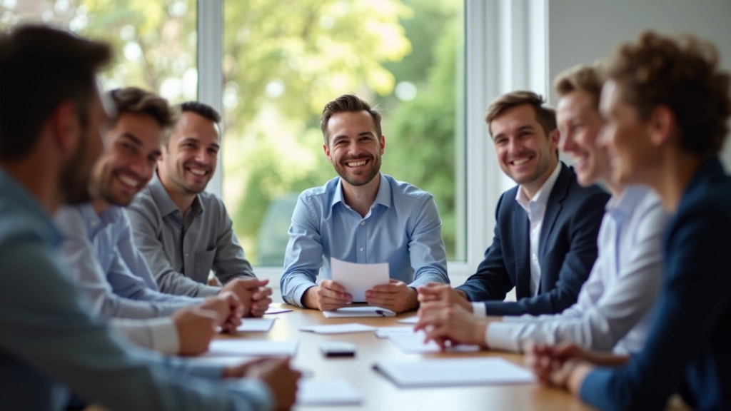 Équipe discutant des stratégies de planification retraite